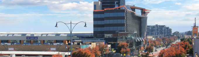 Exterior of the Sunshine commercial district - banner