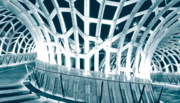 Artistic image of a footbridge - decorative