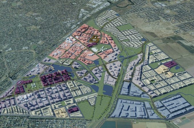 Proposed artist impression map of East Werribee