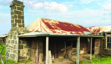 Exterior of Ned Kelly's house from the 1880's in Beveridge