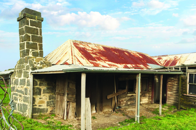 Exterior of Ned Kelly's house from the 1880's in Beveridge