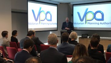 Photo of a VPA presentation in the boardroom