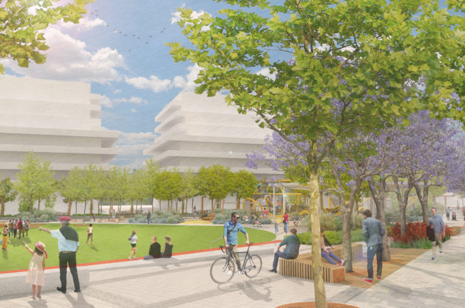 An artist impression of public space