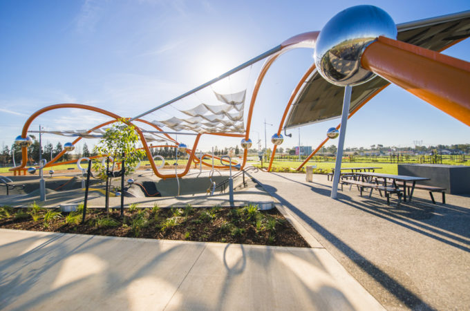 Playground in daylight - decorative