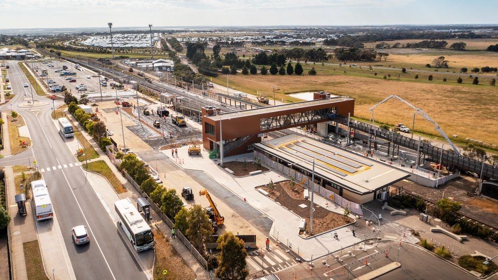 Aerial Image of the Waurn Ponds Station Precinct
