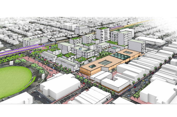 Artists' Impression of the Preston Market Precinct