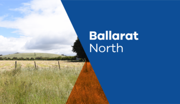 Ballarat North thumbnail with rural setting of reaped fields ready for bale making - link to the project page