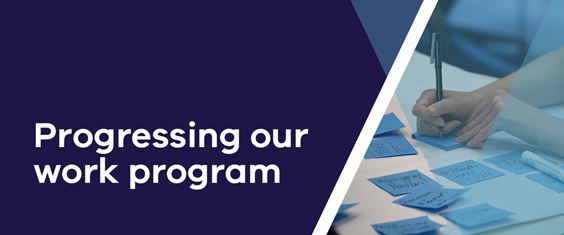 Progressing Our Work Program Banner