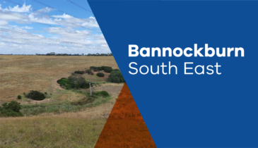 Thumbnail of Bannockburn South East with rural landscape of a creek bed cutting through the grassed landscape - link to the project page