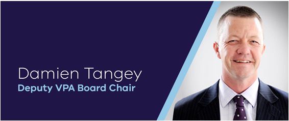 Profile shot of Damien Tangey