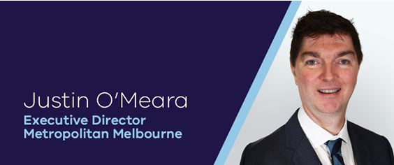 Profile shot of Justin O'Meara