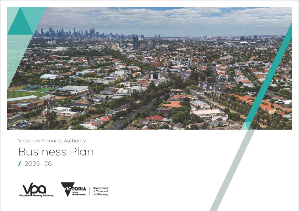Victorian Planning Authority Business Plan 2025-2026 Web Cover